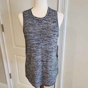 Atheta Breezy Tank Small Black/white/gray NWT